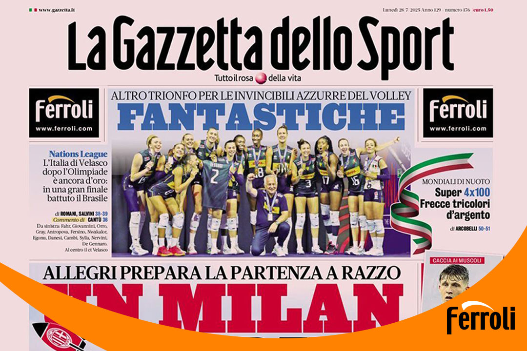 28圈强势上岸《米兰体育报》头版！